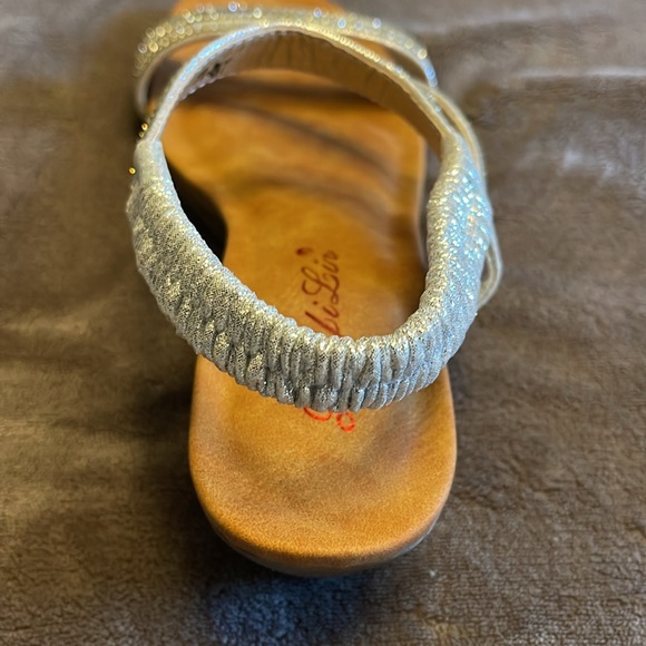 Rhinestone Sandals - sz 7 - Picture 4 of 7